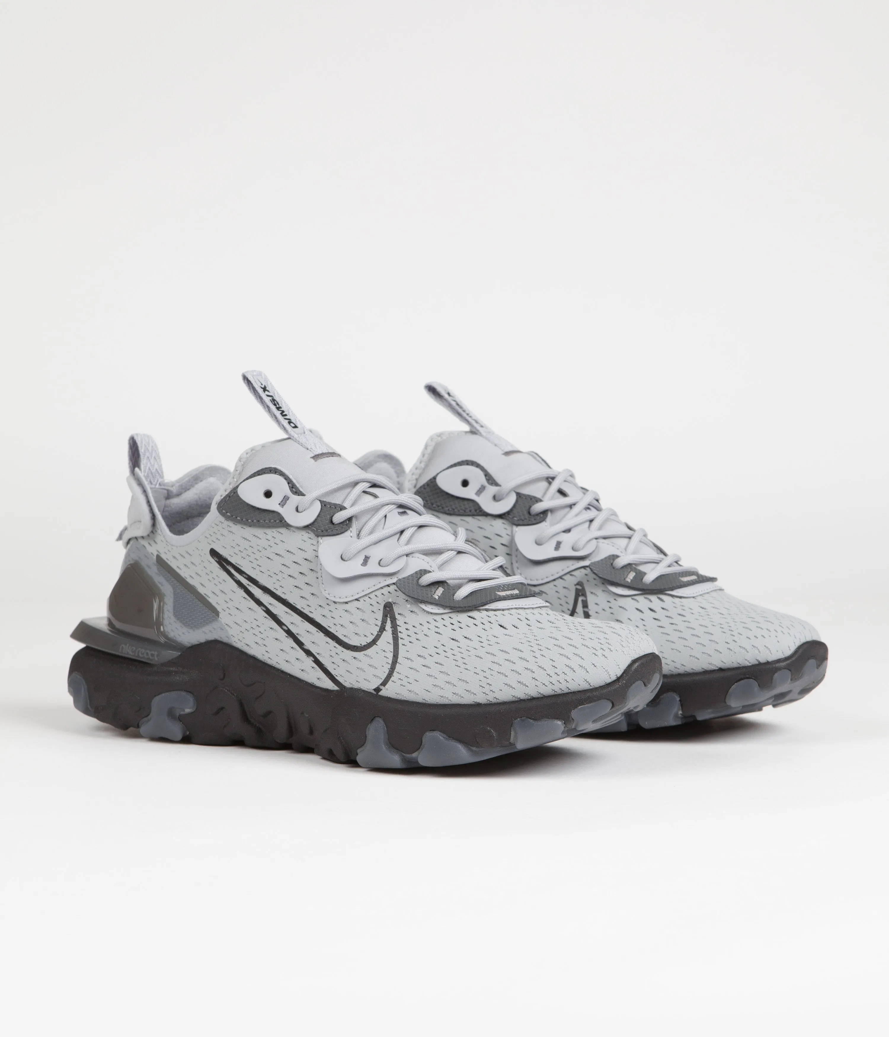 Nike React Vision Shoes - Wolf Grey / Black - Iron Grey