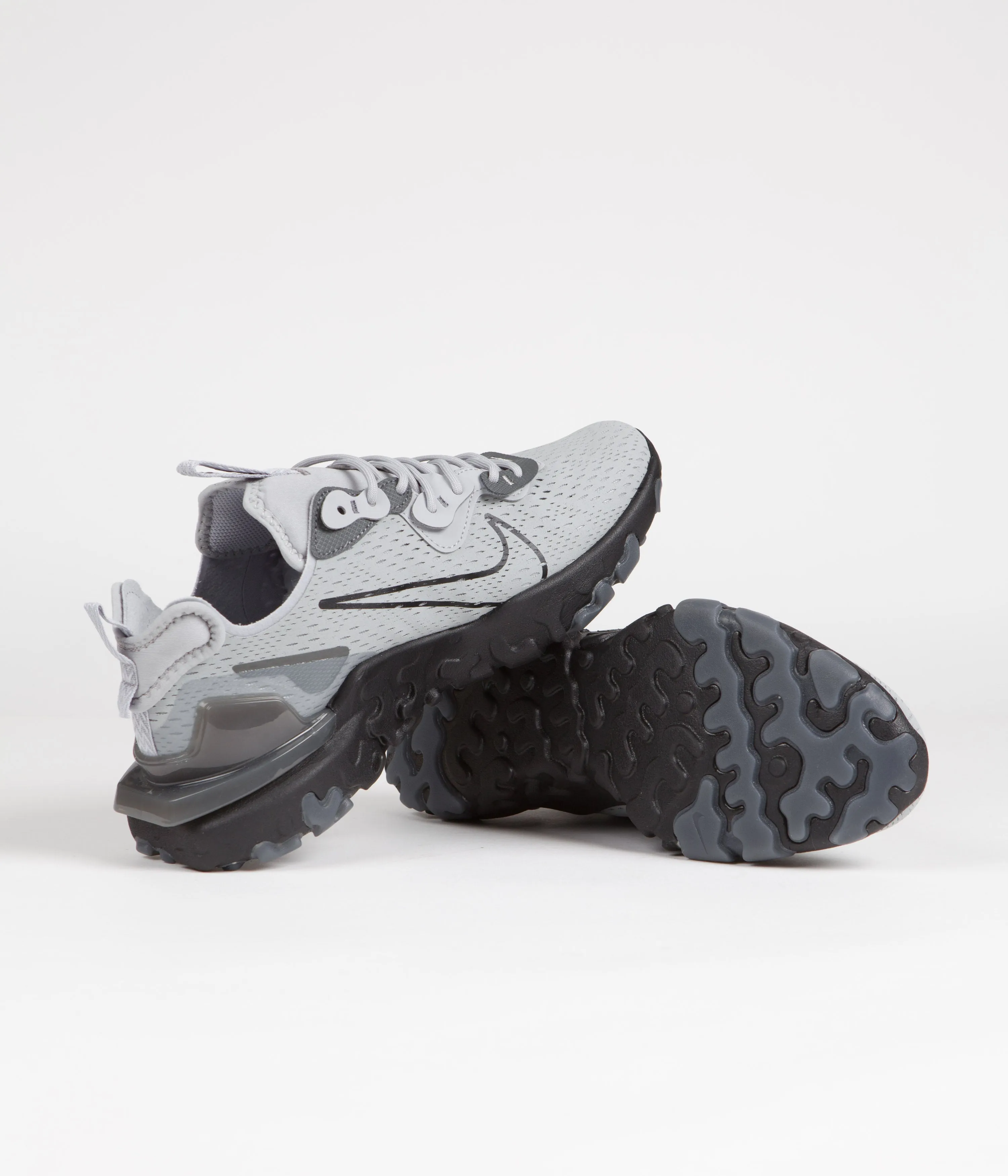 Nike React Vision Shoes - Wolf Grey / Black - Iron Grey