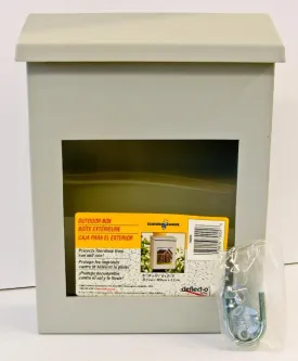 Outdoor Literature Box (Grey) - Deflecto brand
