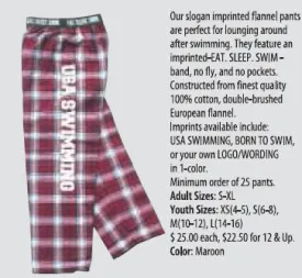 OWN BRAND SLOGAN FLANNEL PANTS