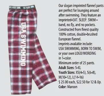 OWN BRAND SLOGAN FLANNEL PANTS