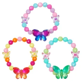 Pink Poppy Ombre Butterfly Bracelet Assorted Styles