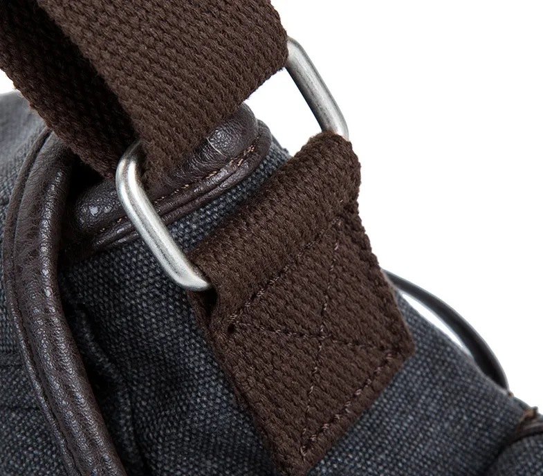 Portable canvas shoulder bag
