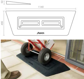 Raven Threshold Access Ramp - TR050 - 1140 x 400 x 50mm height