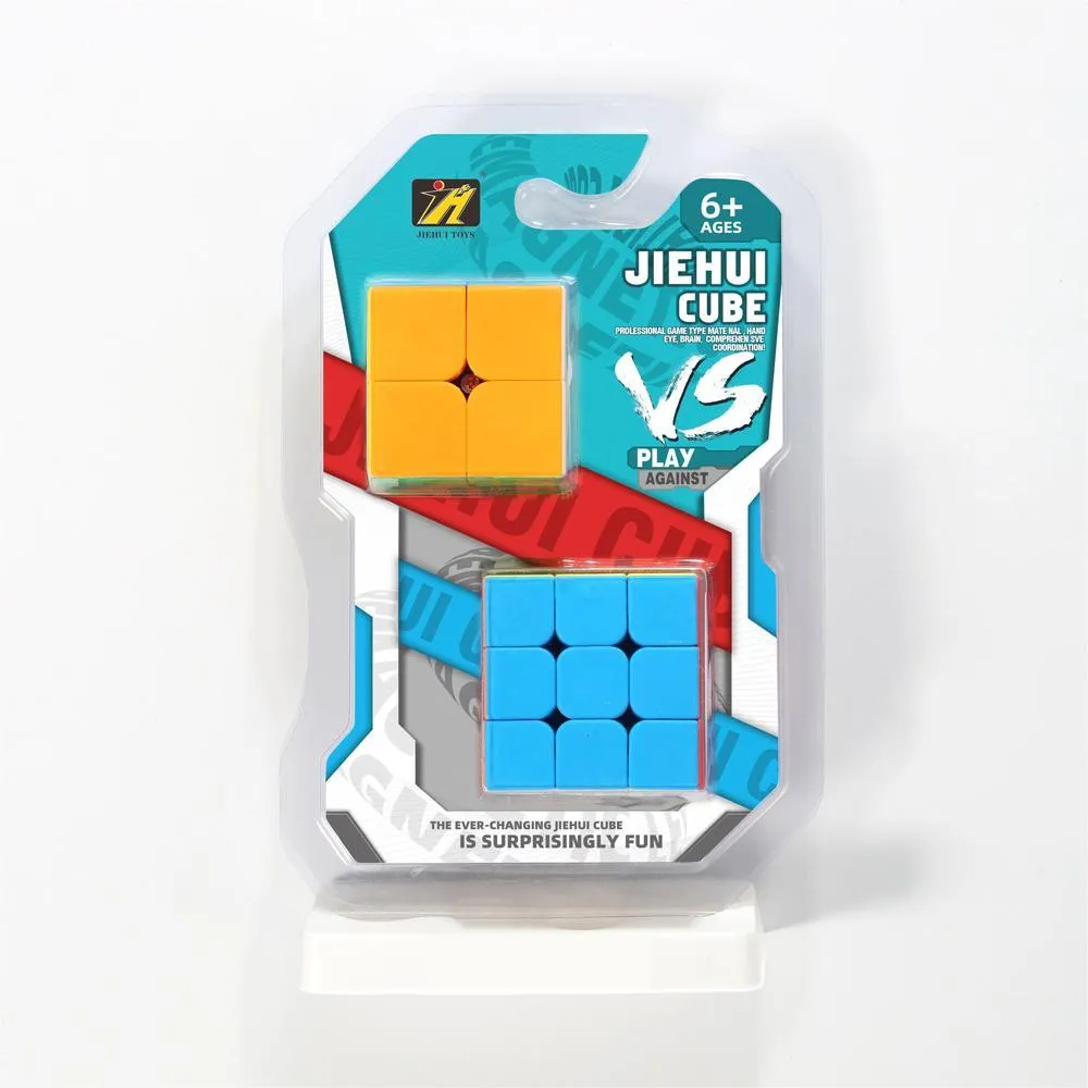 Third order solid color Jiehui Cube  - Professional Game Mate for Hand, Brain, and Coordination - 6 