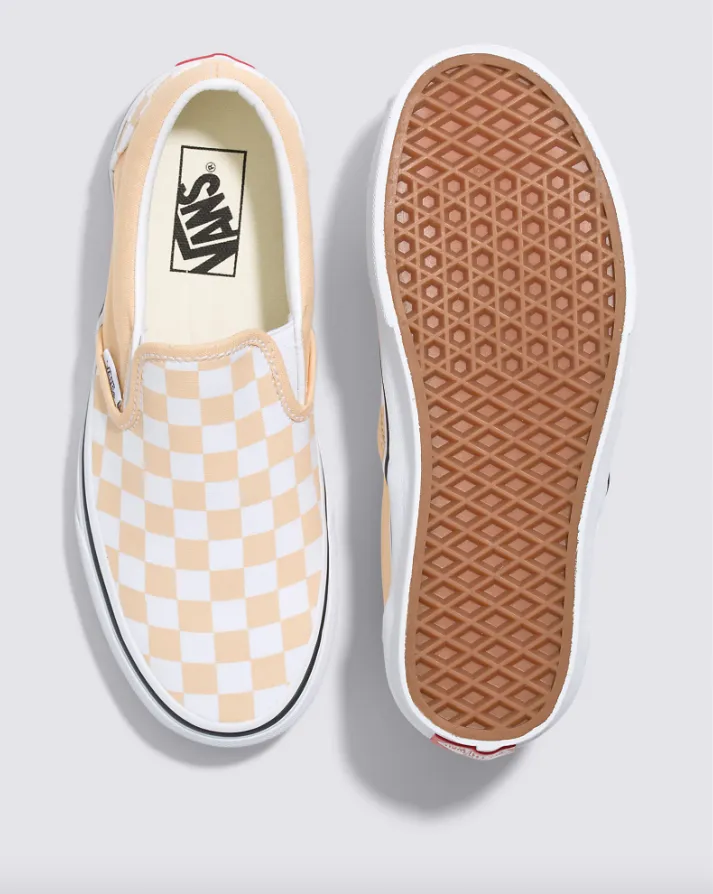 Vans Classic Slip On - Honey Peach Checkerboard