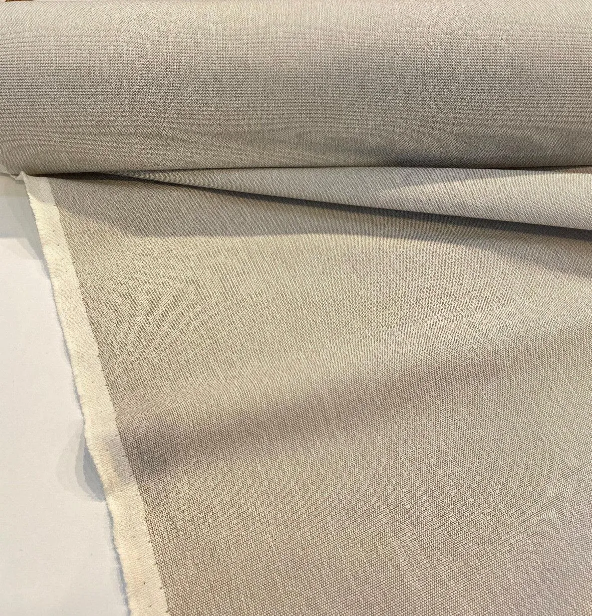 Washable Canvas Natural Revolution Performance Upholstery Fabric By The Yard