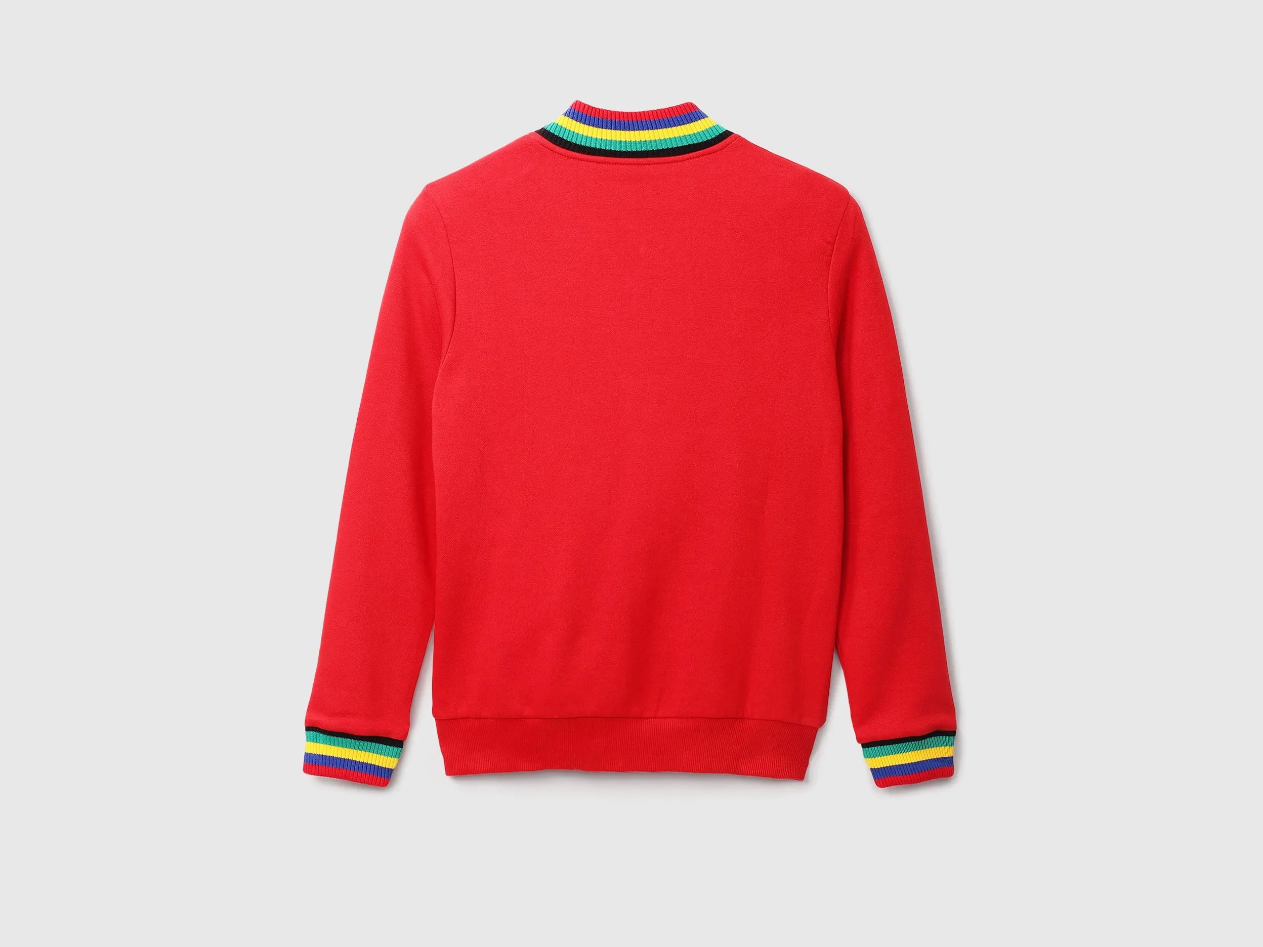 Women Red Solid Regular Sweatshirt